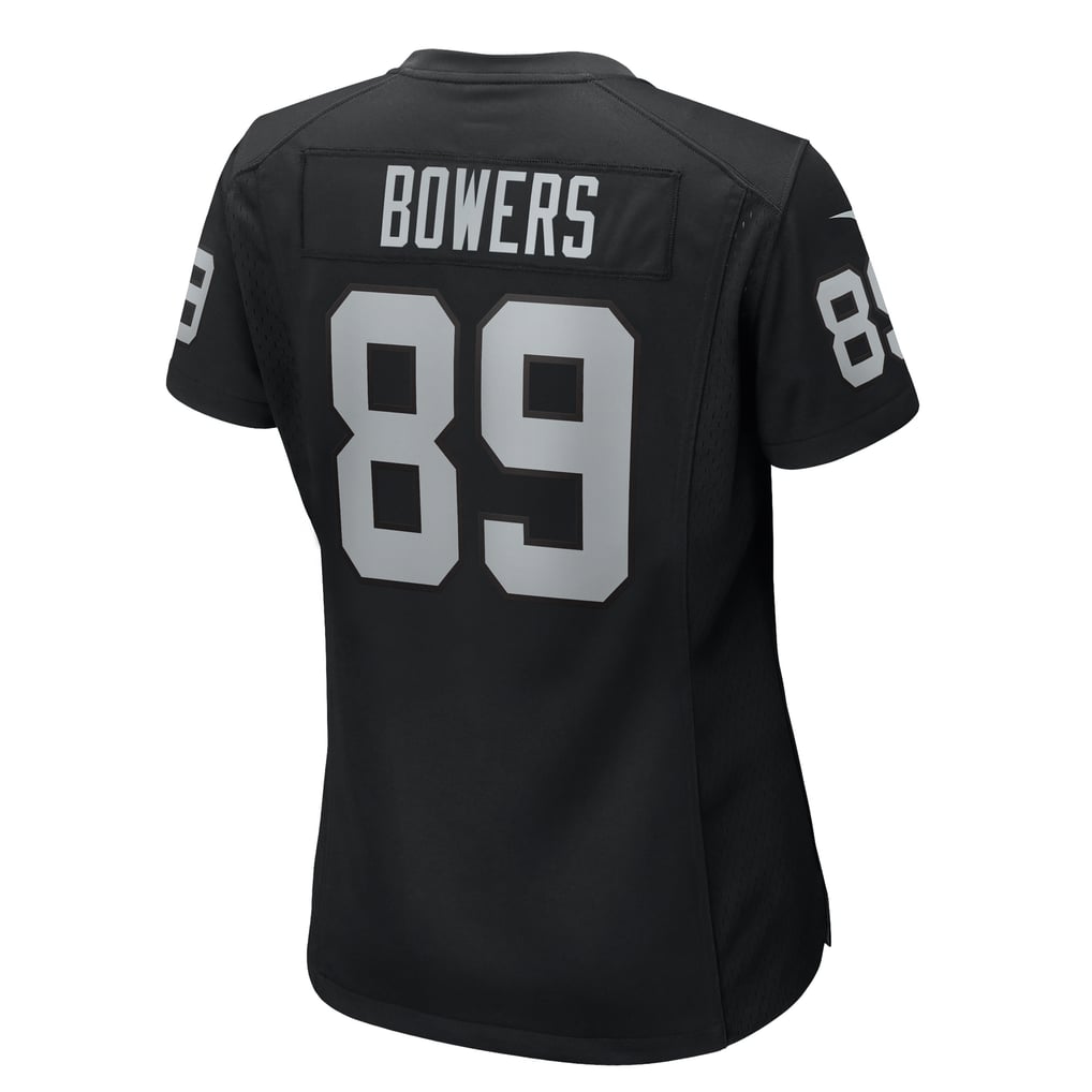 Women's Las Vegas Raiders Brock Bowers Nike  Black Team Game Jersey - Image 4