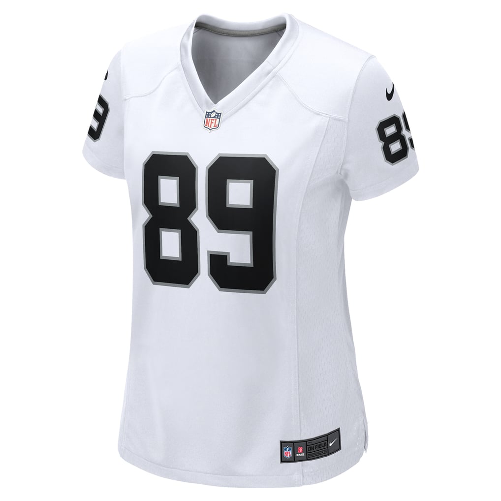 Women's Las Vegas Raiders Brock Bowers Nike  White Game Jersey - Image 3