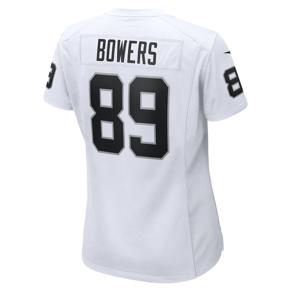 Women's Las Vegas Raiders Brock Bowers Nike  White Game Jersey - Image 4