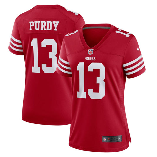 Women's San Francisco 49ers Brock Purdy Nike Scarlet Player Jersey - Image 1