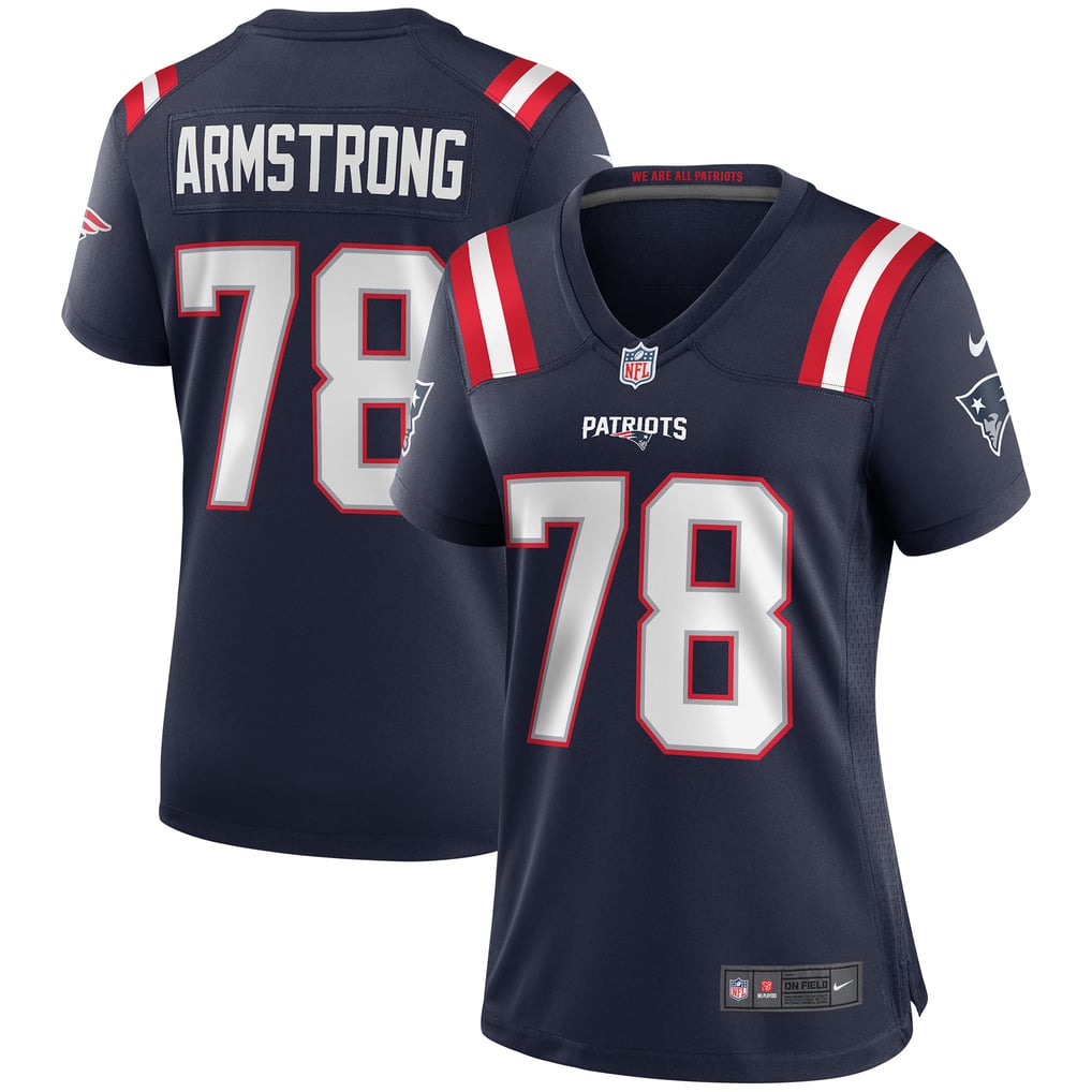 Women's New England Patriots Bruce Armstrong Nike Navy Game Retired Player Jersey - Image 2