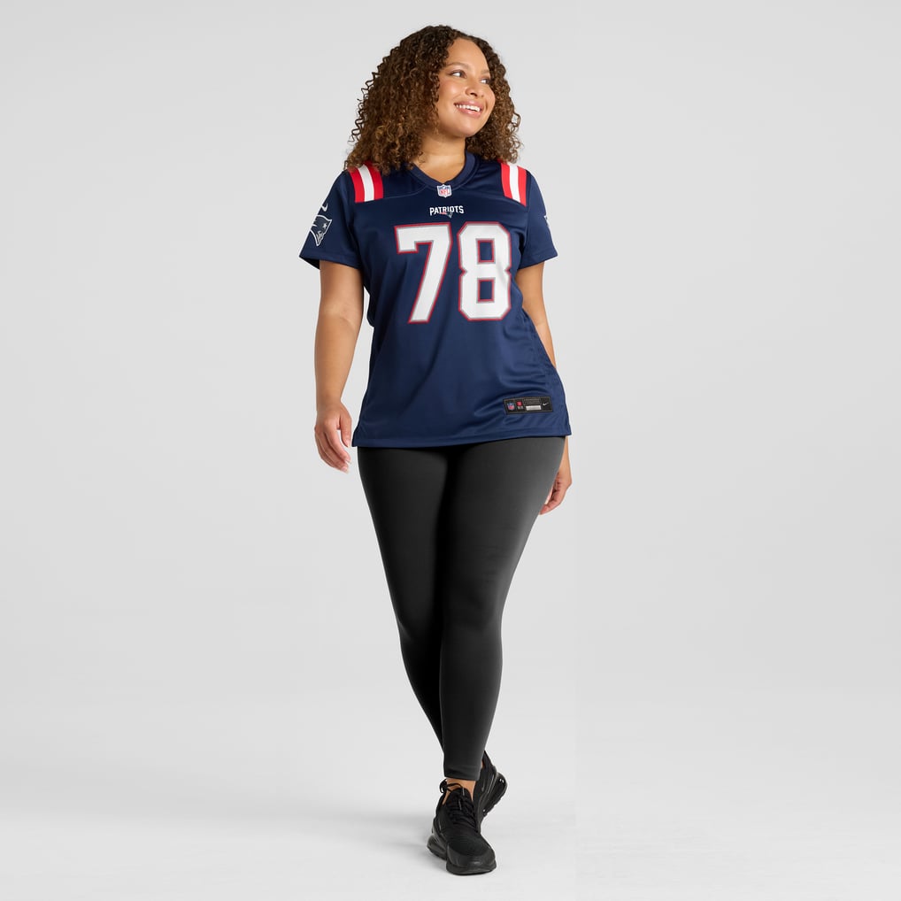 Women's New England Patriots Bruce Armstrong Nike Navy Game Retired Player Jersey - Image 7