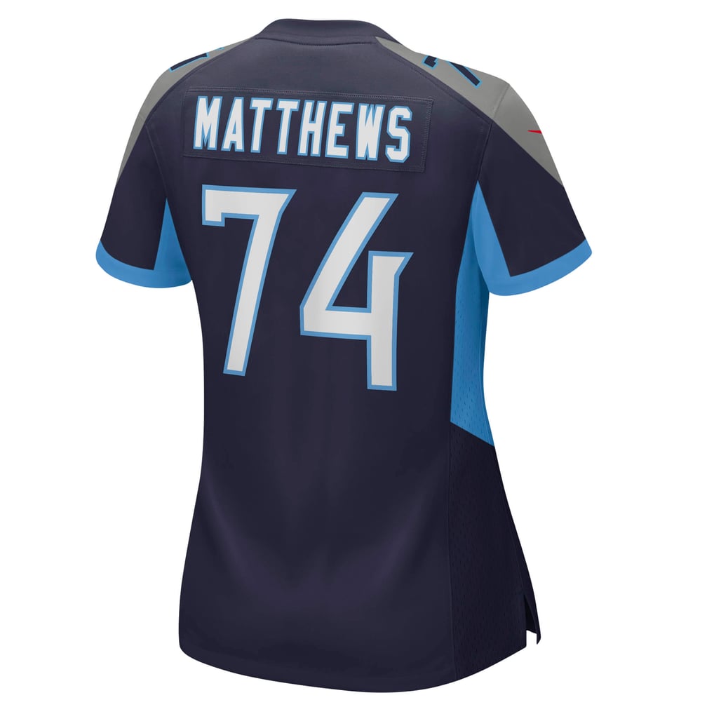 Women's Tennessee Titans Bruce Matthews Nike Navy Retired Player Jersey - Image 4