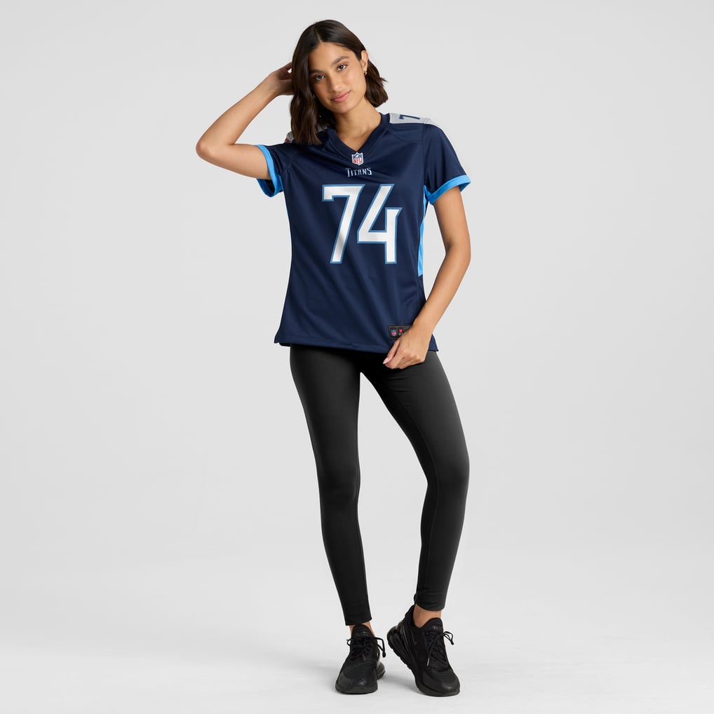 Women's Tennessee Titans Bruce Matthews Nike Navy Retired Player Jersey - Image 5