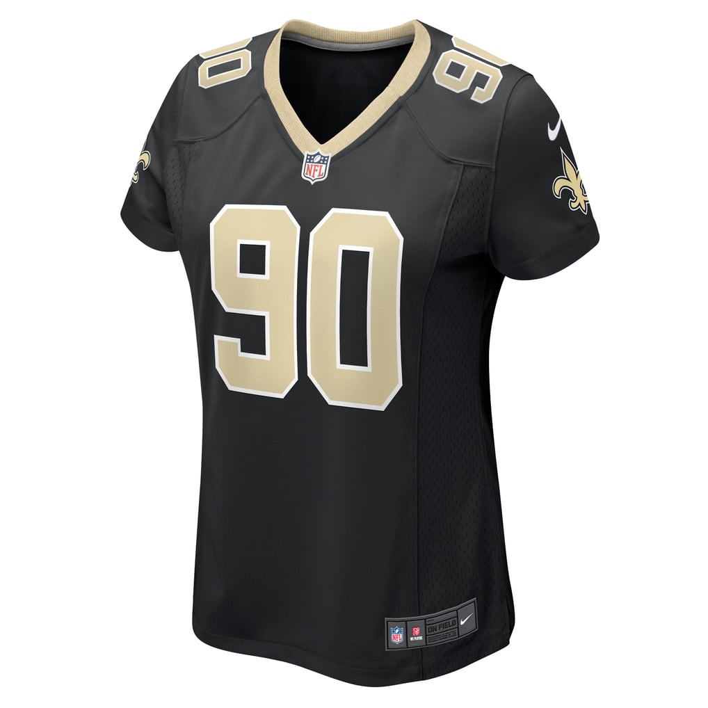 Women's New Orleans Saints Bryan Bresee Nike  Black  Game Jersey - Image 3