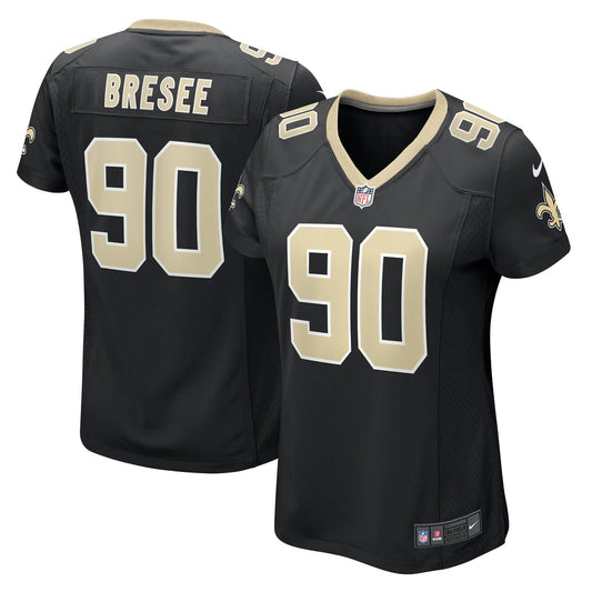 Women's New Orleans Saints Bryan Bresee Nike  Black  Game Jersey - Image 1