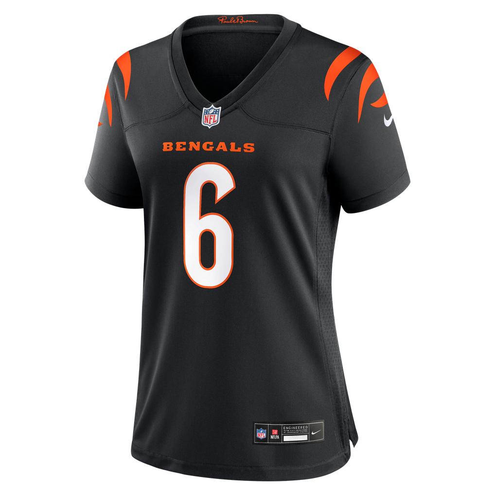Women's Cincinnati Bengals Bryan Cook Nike Black Team Game Jersey - Image 3