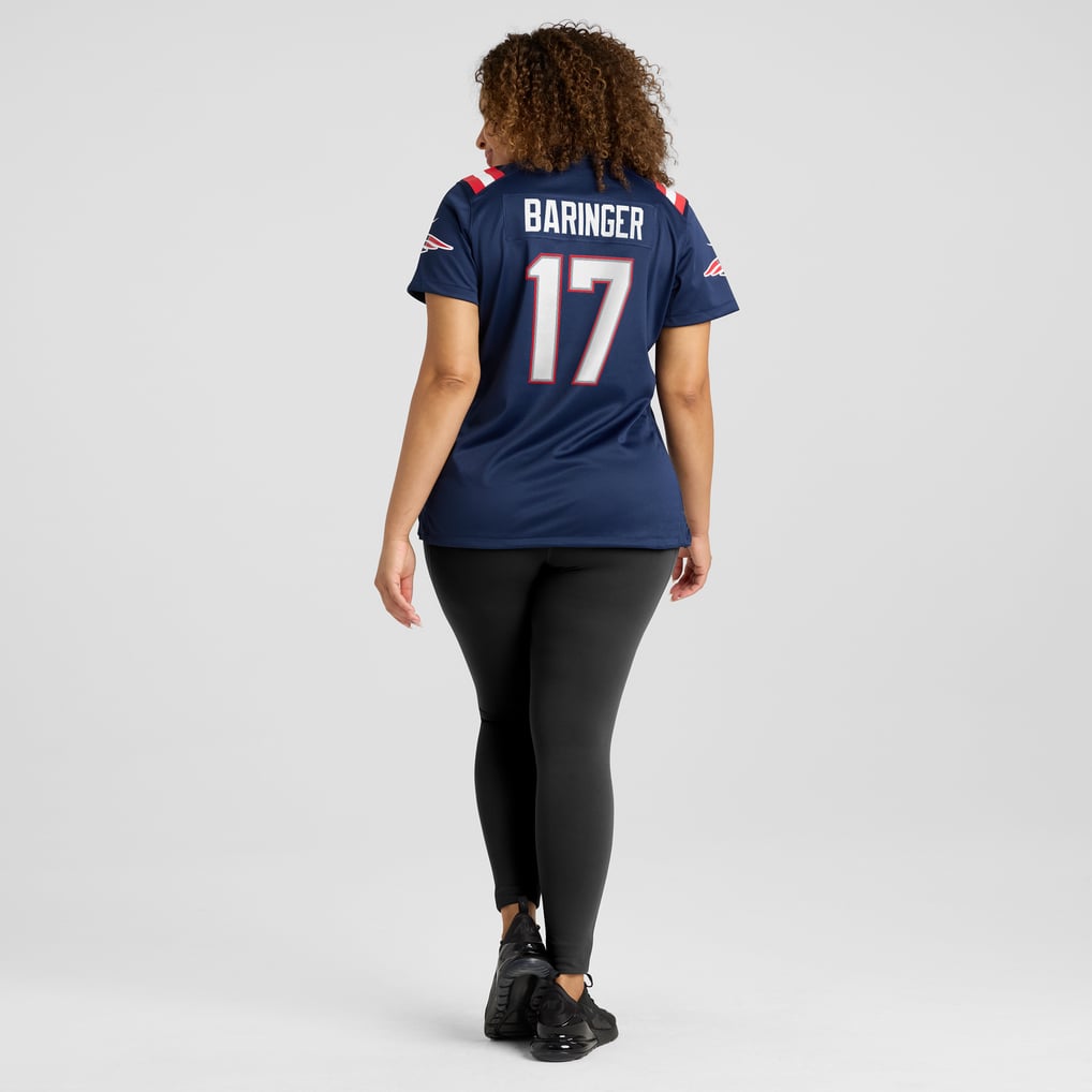 Women's New England Patriots Bryce Baringer Nike Navy Game Jersey - Image 8