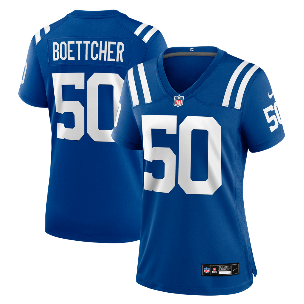 Women's Indianapolis Colts Bryce Boettcher Nike Royal Team Game Jersey - Image 1