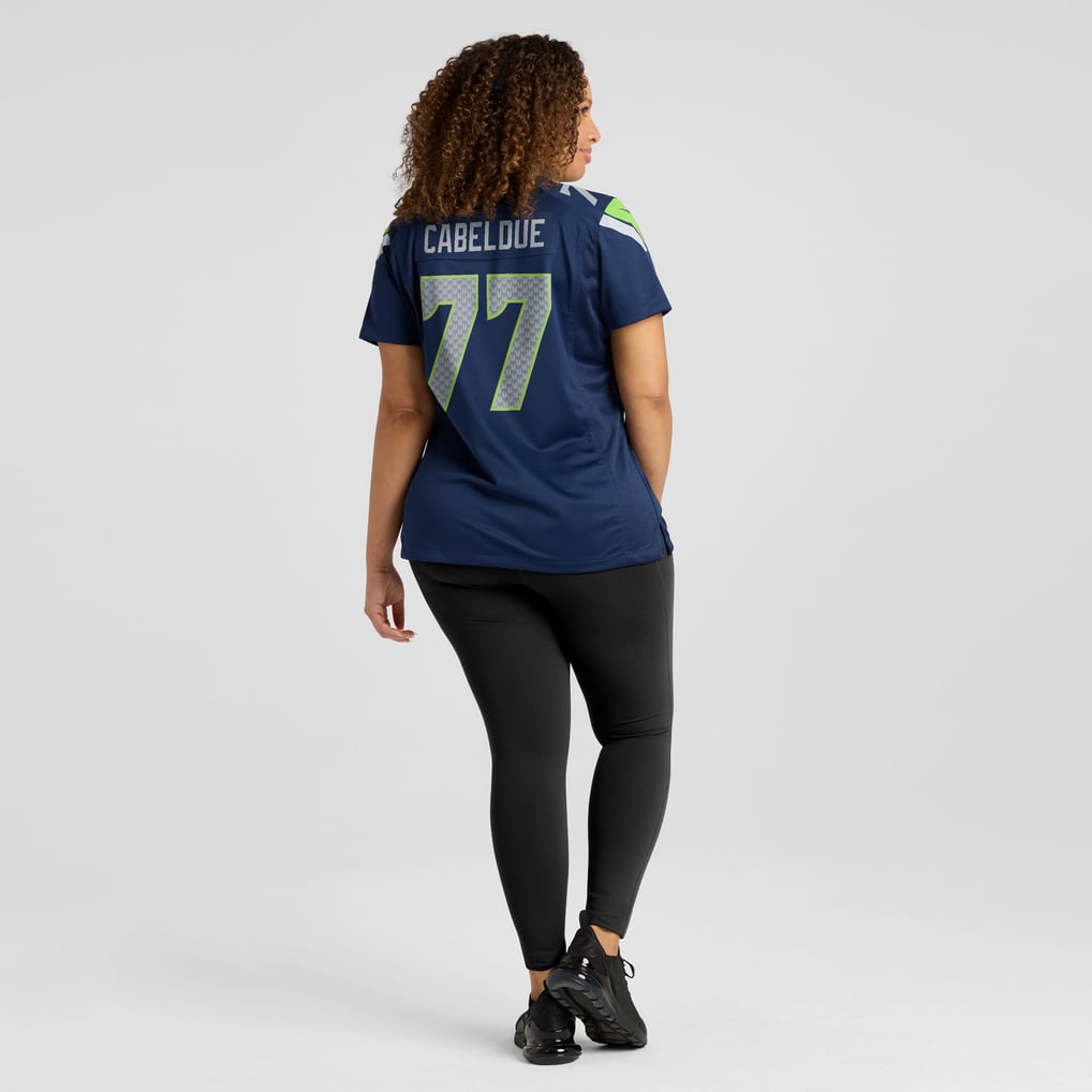 Women's Seattle Seahawks Bryce Cabeldue Nike  College Navy Team Game Jersey - Image 8