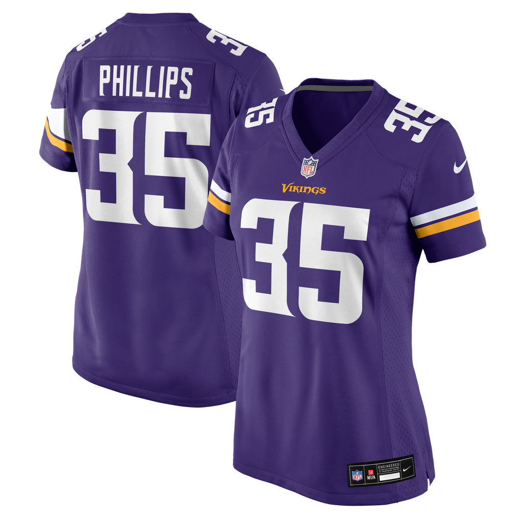 Women's Minnesota Vikings Bryce Phillips Nike Purple Team Game Jersey - Image 2