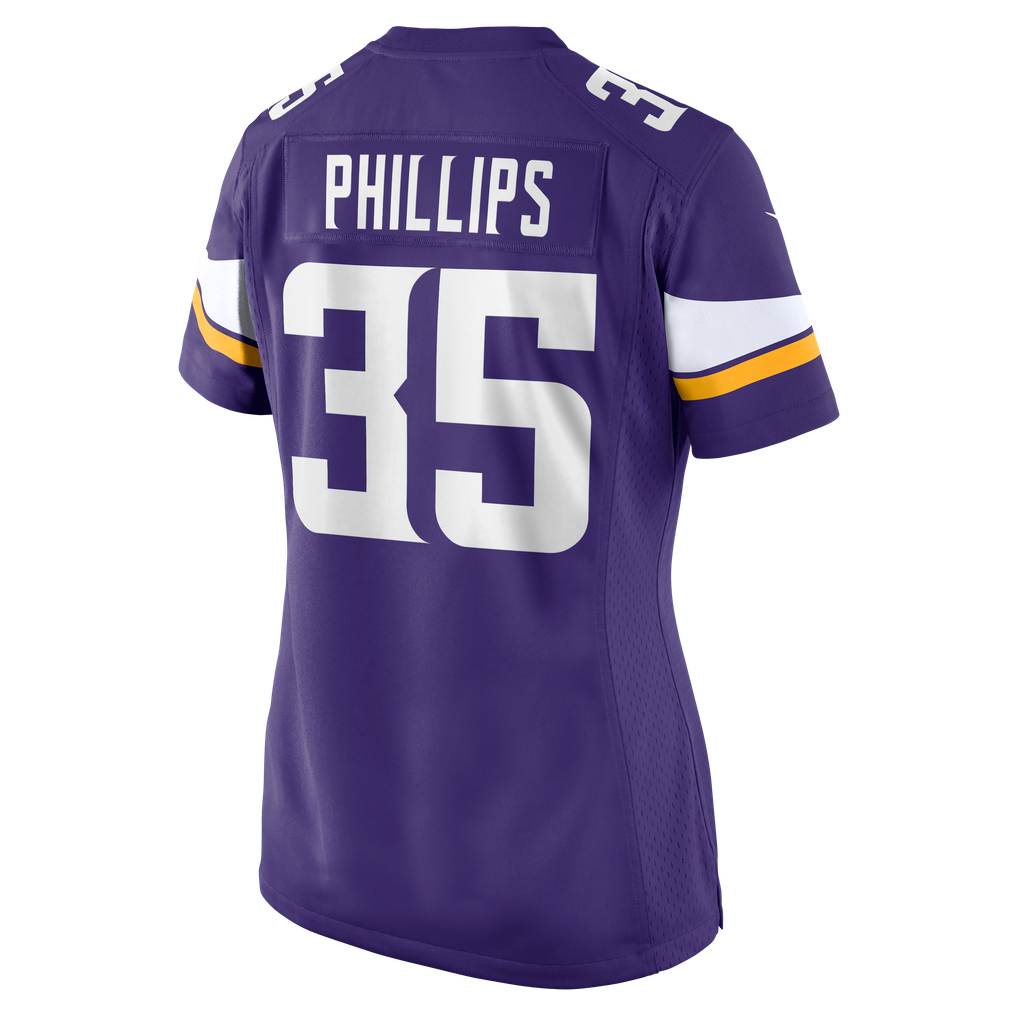 Women's Minnesota Vikings Bryce Phillips Nike Purple Team Game Jersey - Image 8