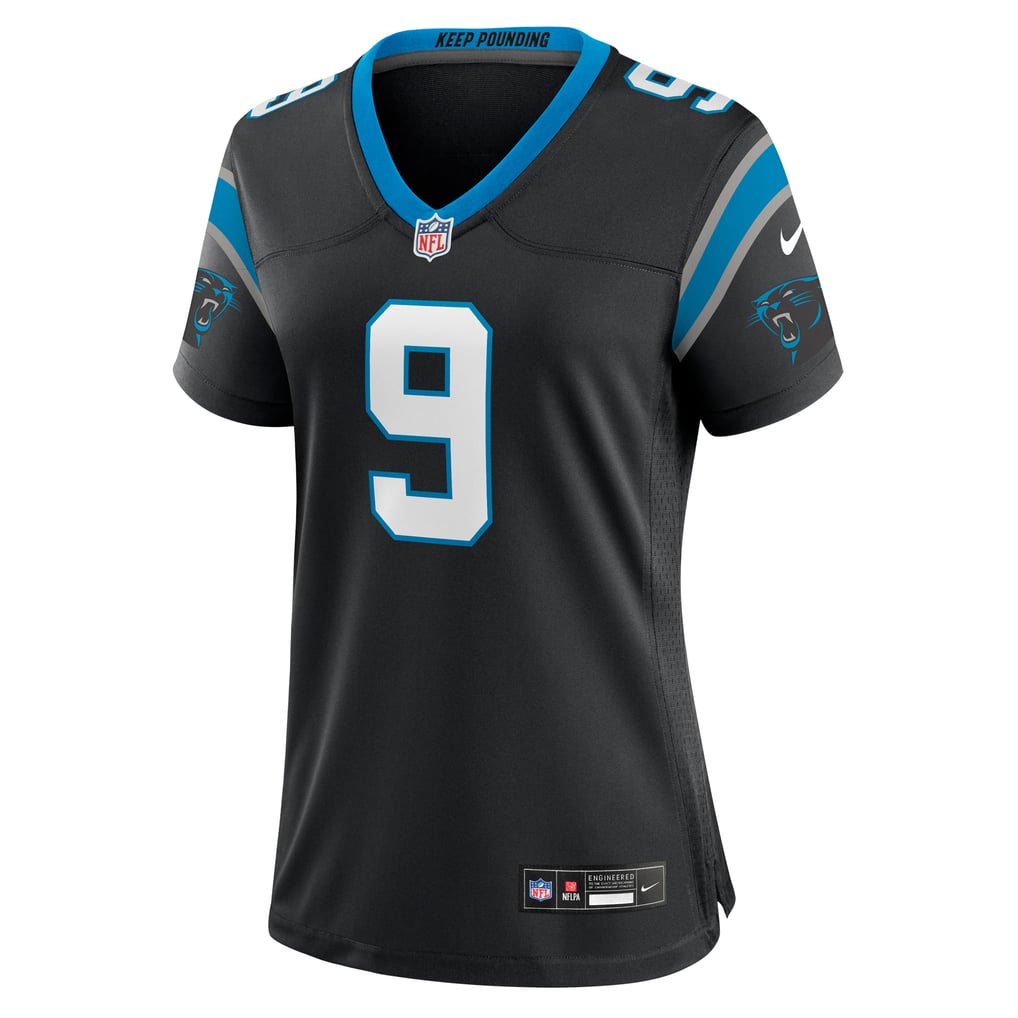 Women's Carolina Panthers Bryce Young Nike Black Team Game Jersey - Image 3