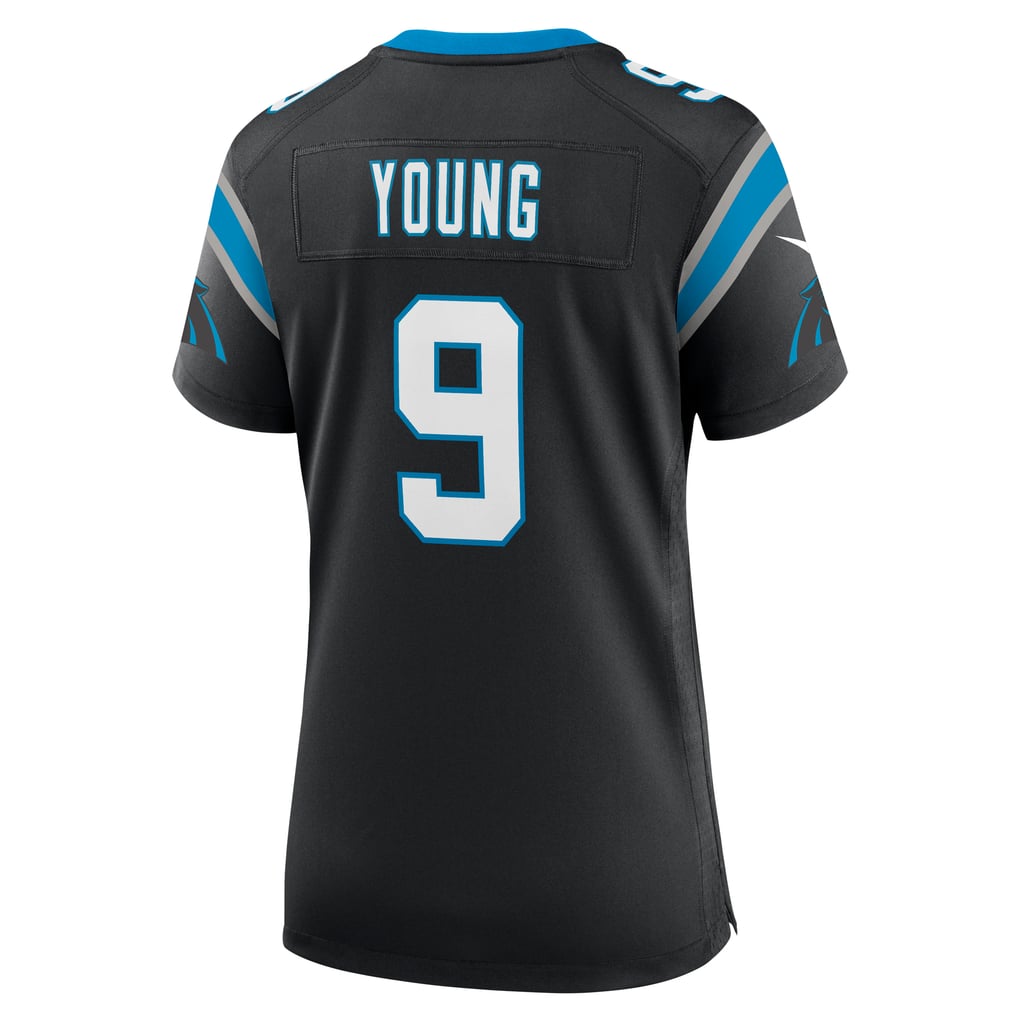 Women's Carolina Panthers Bryce Young Nike Black Team Game Jersey - Image 4