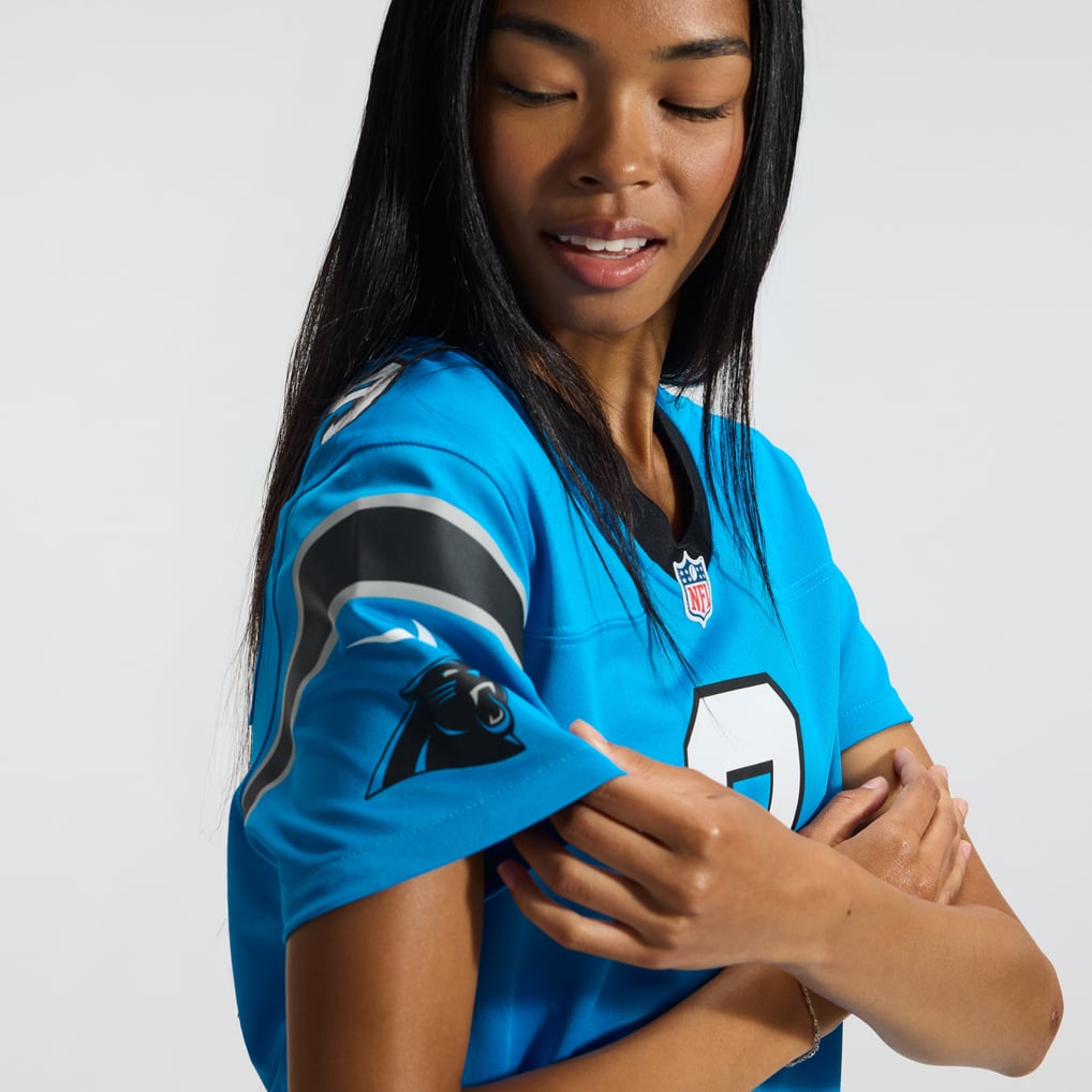 Women's Carolina Panthers Bryce Young Nike Blue Player Jersey - Image 10