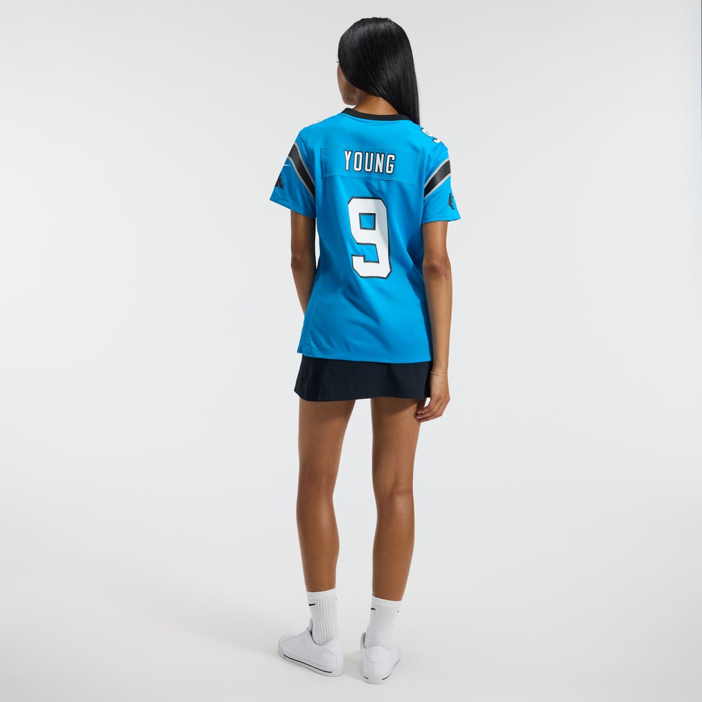 Women's Carolina Panthers Bryce Young Nike Blue Player Jersey - Image 6
