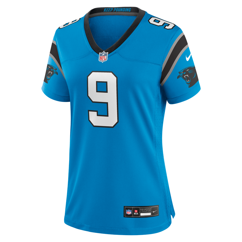 Women's Carolina Panthers Bryce Young Nike Blue Player Jersey - Image 7