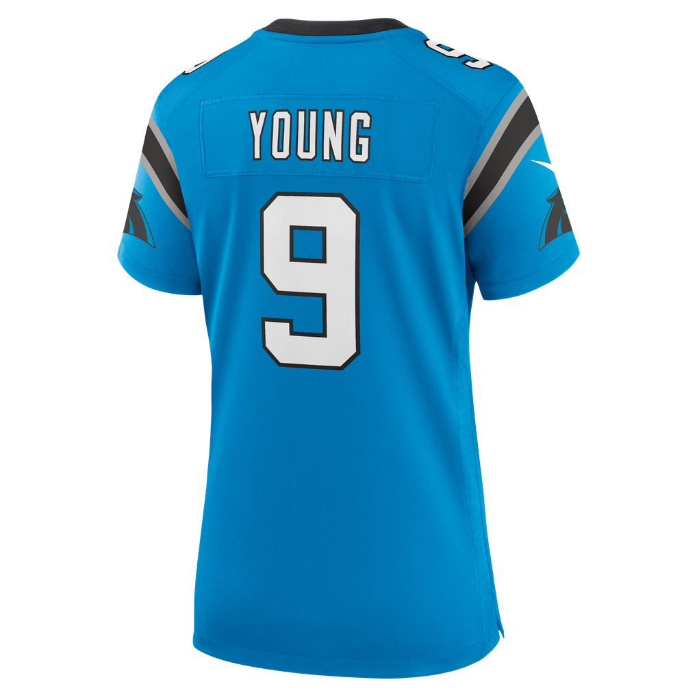 Women's Carolina Panthers Bryce Young Nike Blue Player Jersey - Image 8