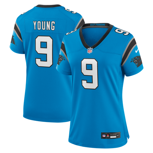 Women's Carolina Panthers Bryce Young Nike Blue Player Jersey - Image 1