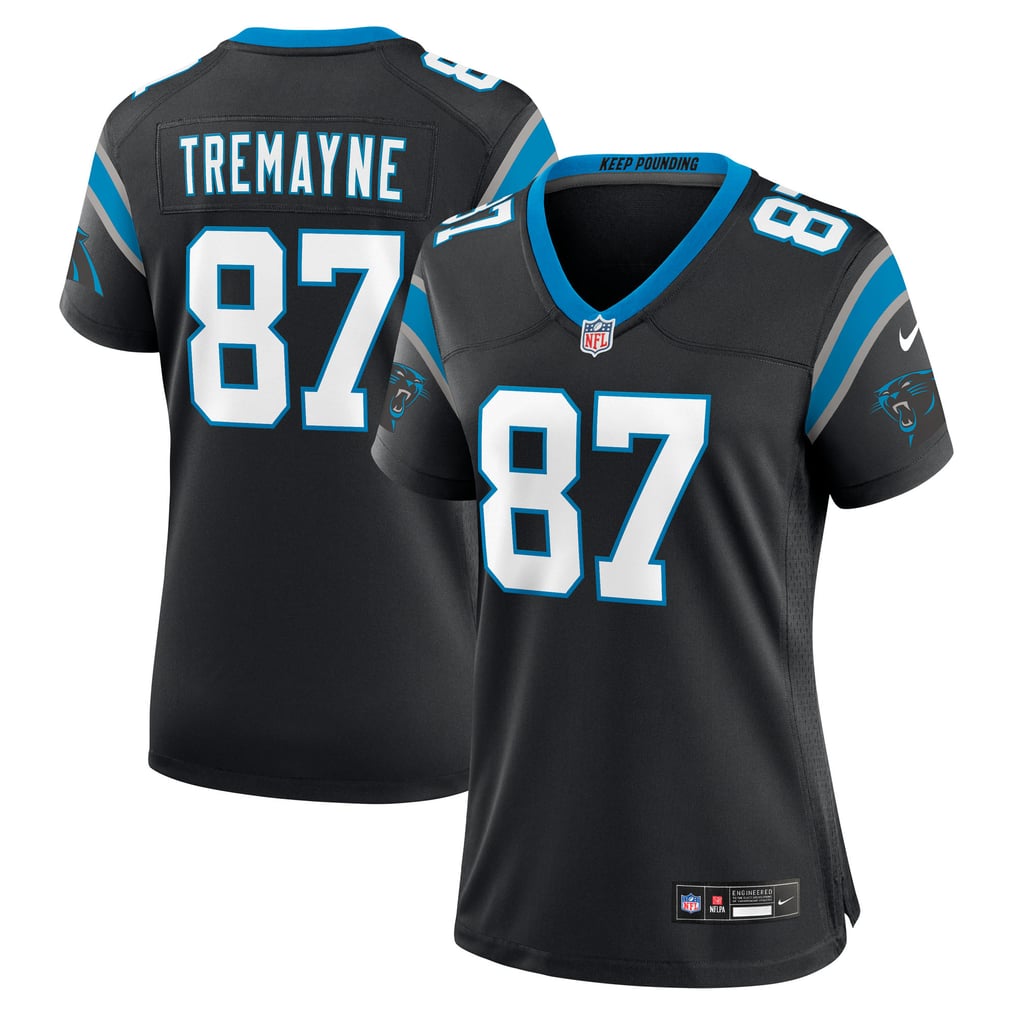 Women's Carolina Panthers Brycen Tremayne Nike Black Team Game Jersey - Image 1
