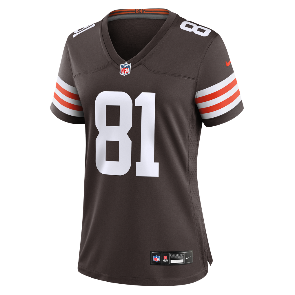 Women's Cleveland Browns Bub Means Nike Brown Team Game Jersey - Image 7