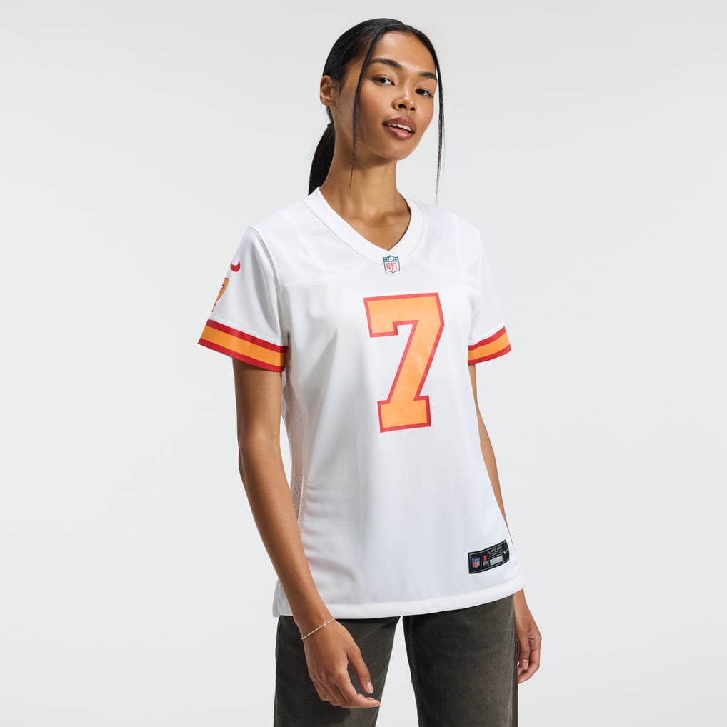 Women's '76 Tampa Bay Buccaneers Bucky Irving Nike White  Game Jersey - Image 3