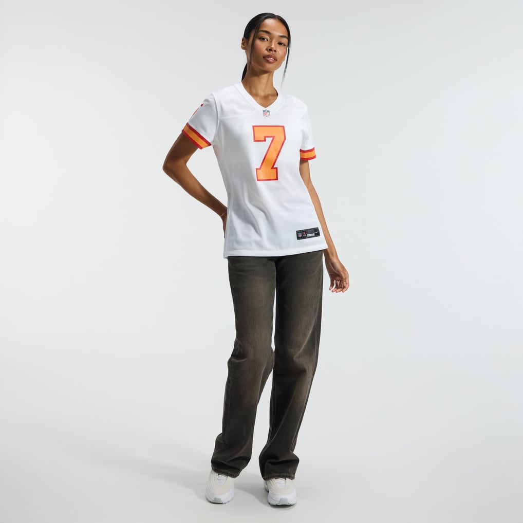 Women's '76 Tampa Bay Buccaneers Bucky Irving Nike White  Game Jersey - Image 5