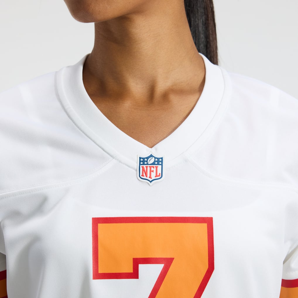 Women's '76 Tampa Bay Buccaneers Bucky Irving Nike White  Game Jersey - Image 9