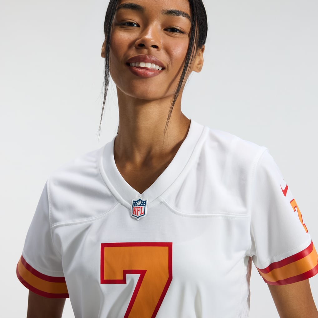 Women's '76 Tampa Bay Buccaneers Bucky Irving Nike White  Game Jersey - Image 10