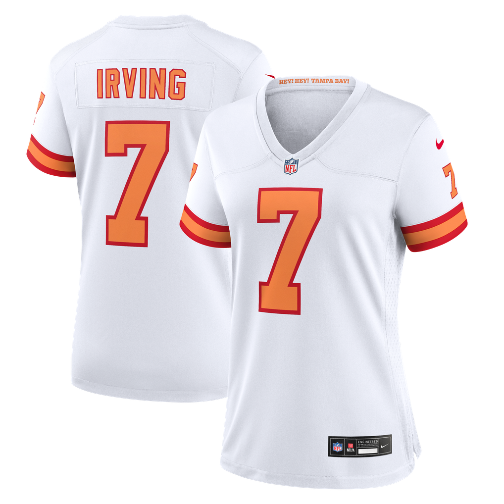 Women's '76 Tampa Bay Buccaneers Bucky Irving Nike White  Game Jersey - Image 1