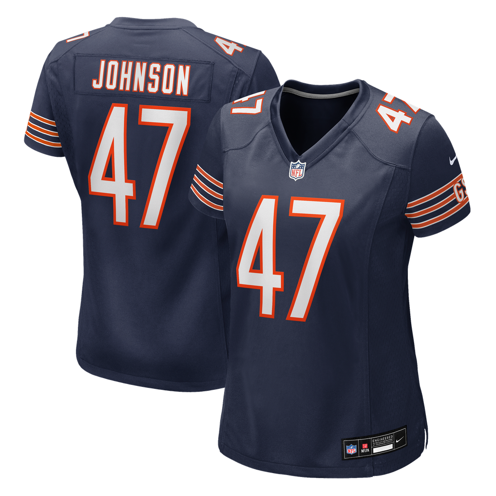 Women's Chicago Bears Buddy Johnson Nike Navy Team Game Jersey - Image 1