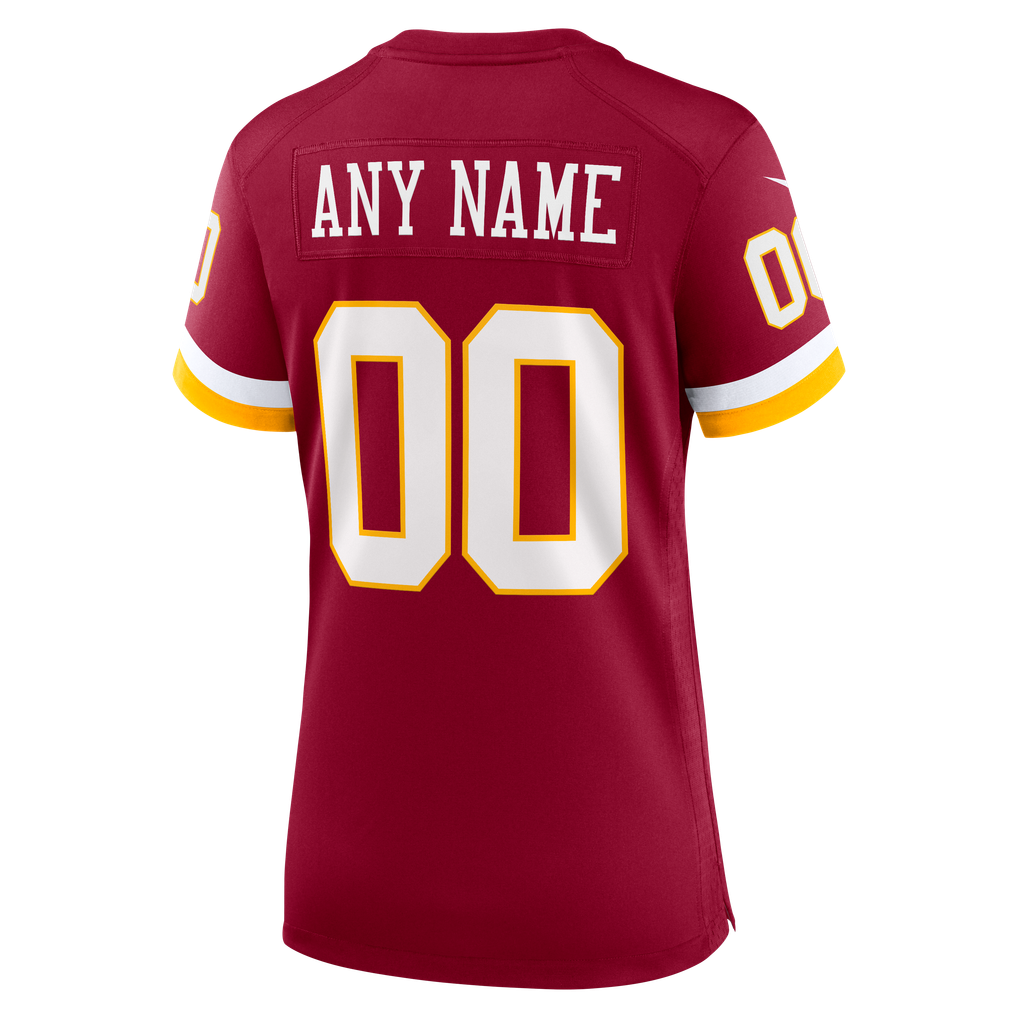 Women's Washington Commanders Nike Burgundy Custom Game Jersey - Image 4