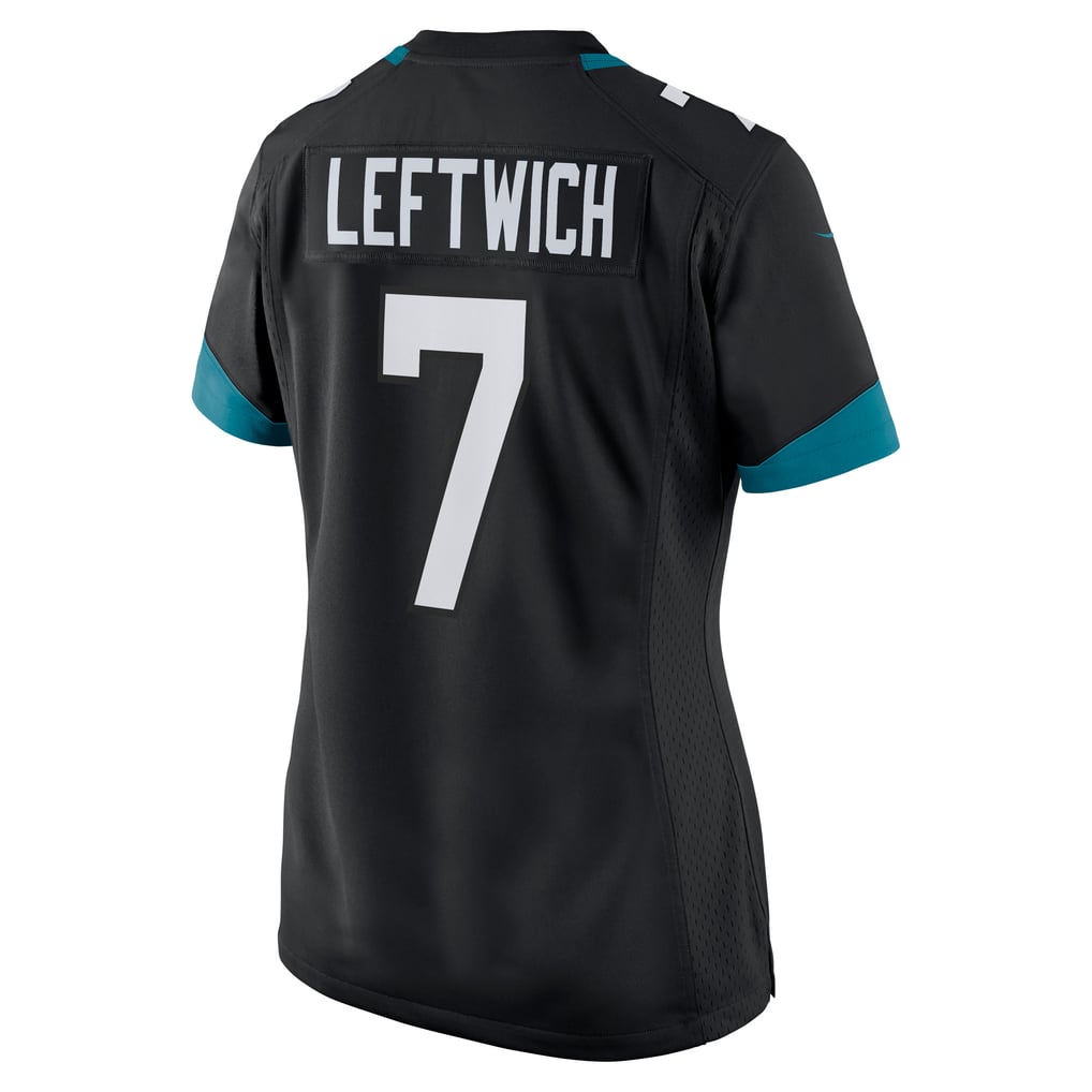 Women's Jacksonville Jaguars Byron Leftwich Nike Black Alternate Retired Player Game Jersey - Image 4