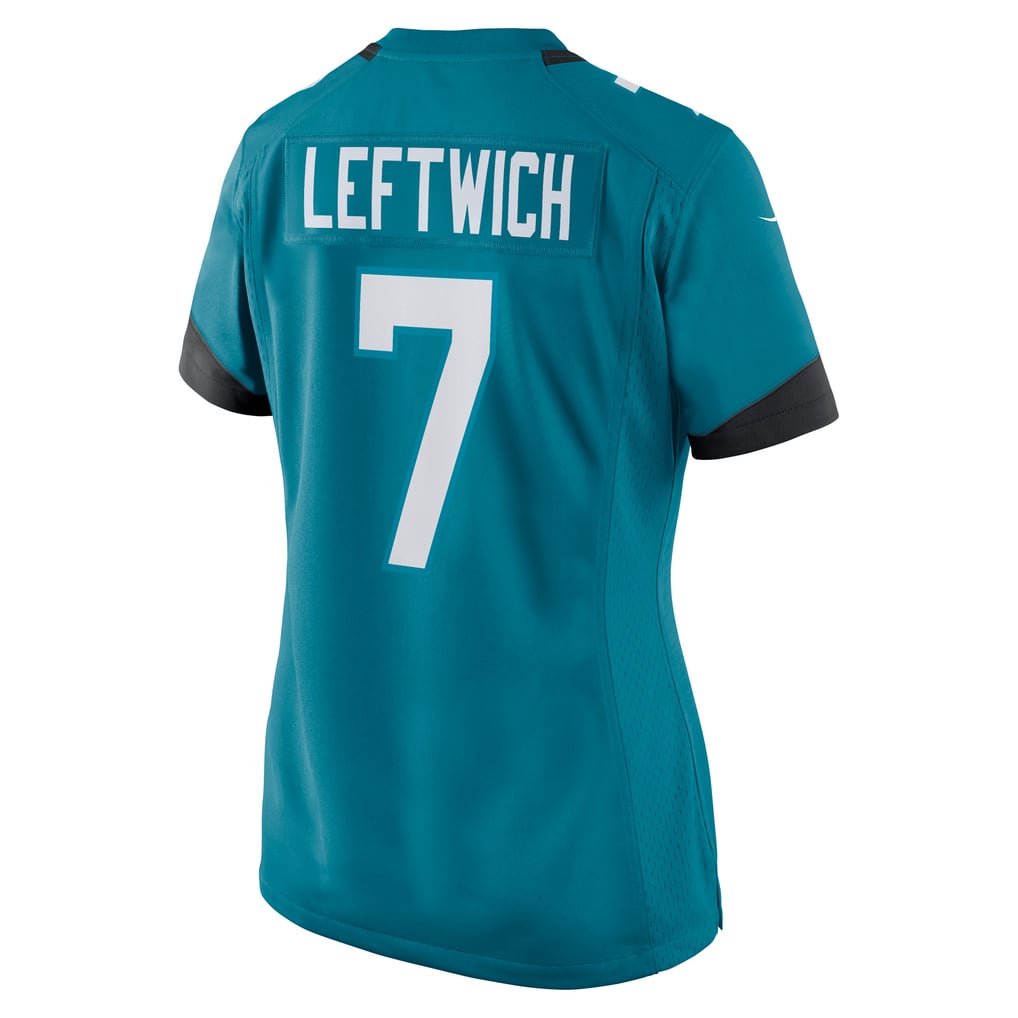 Women's Jacksonville Jaguars Byron Leftwich Nike Teal Retired Player Game Jersey - Image 4