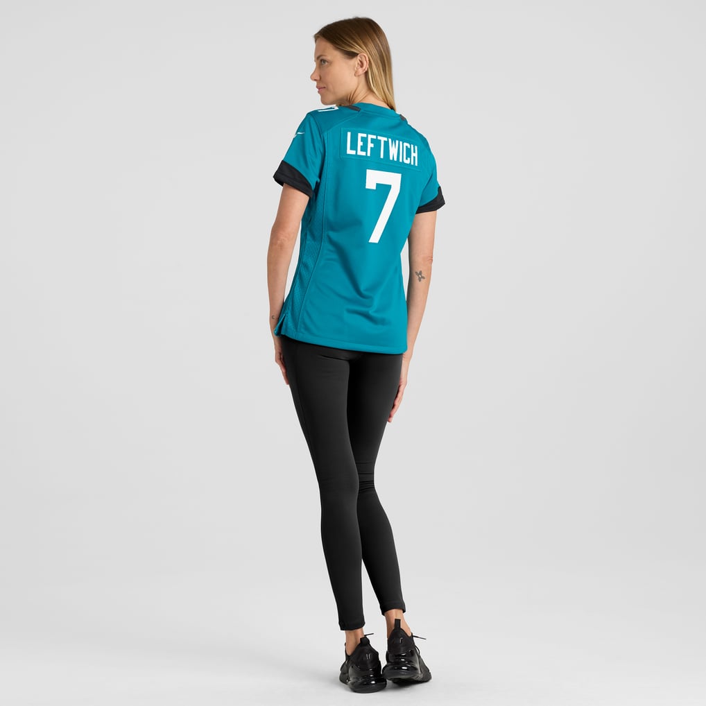 Women's Jacksonville Jaguars Byron Leftwich Nike Teal Retired Player Game Jersey - Image 6