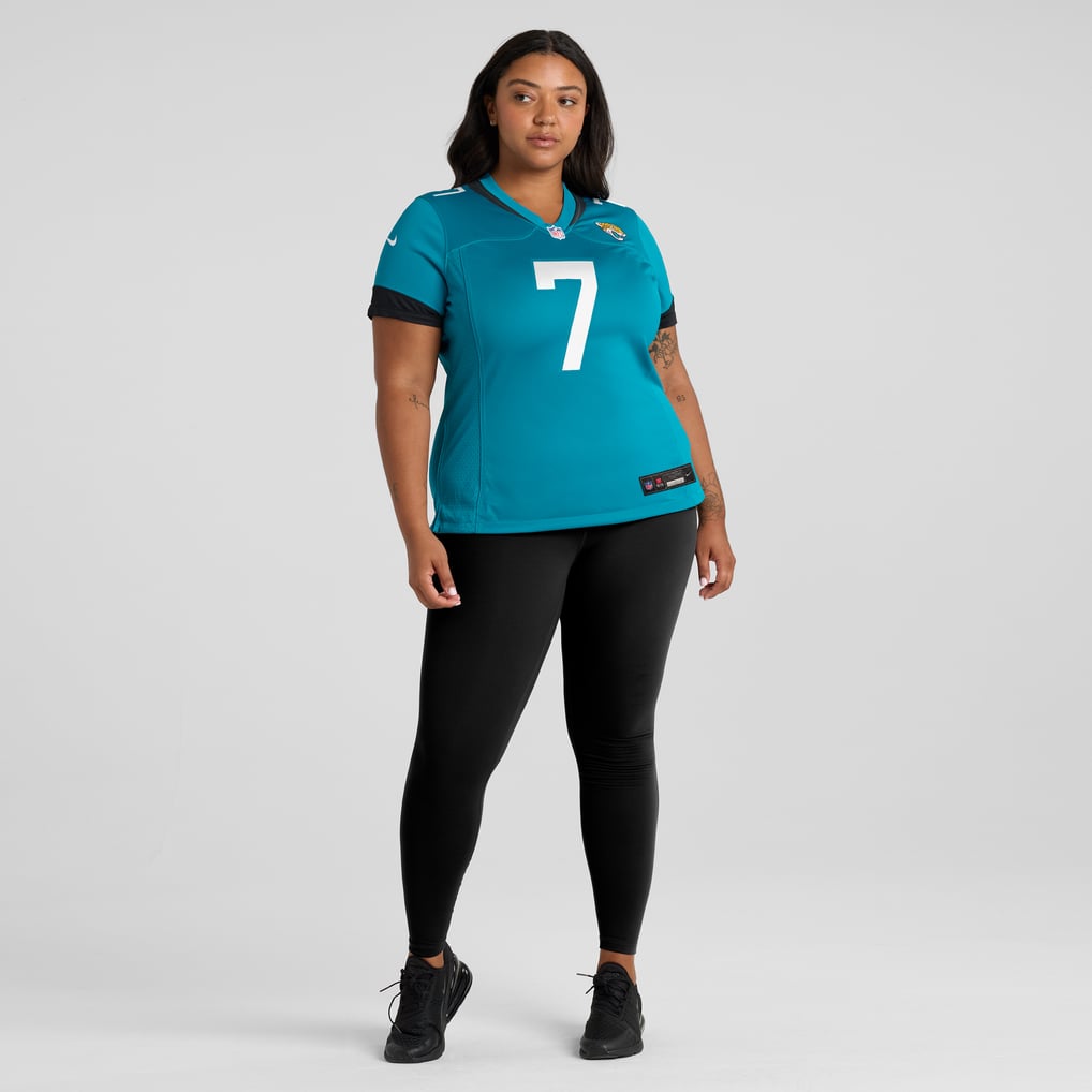 Women's Jacksonville Jaguars Byron Leftwich Nike Teal Retired Player Game Jersey - Image 7