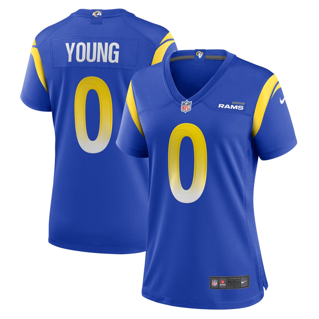 Women's Los Angeles Rams Byron Young Nike Royal Home Game Jersey - Image 2