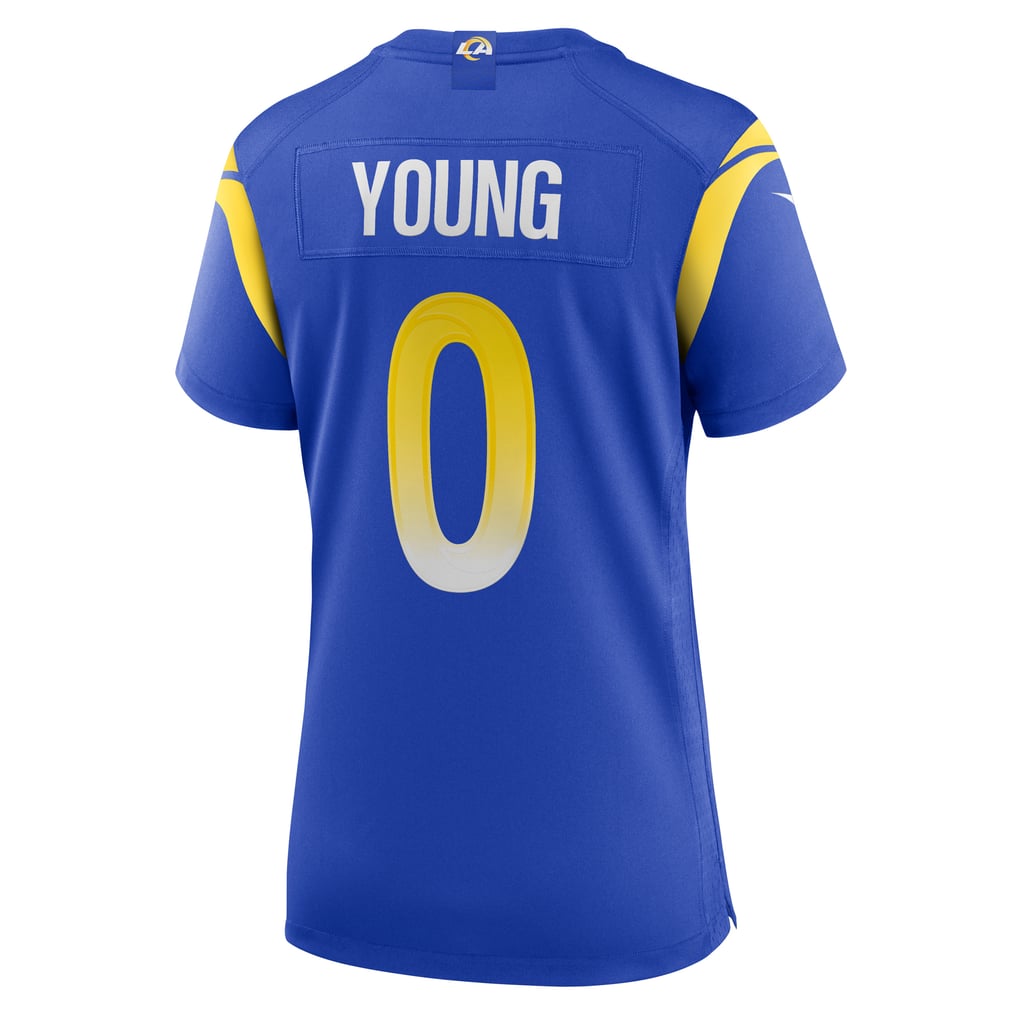 Women's Los Angeles Rams Byron Young Nike Royal Home Game Jersey - Image 4