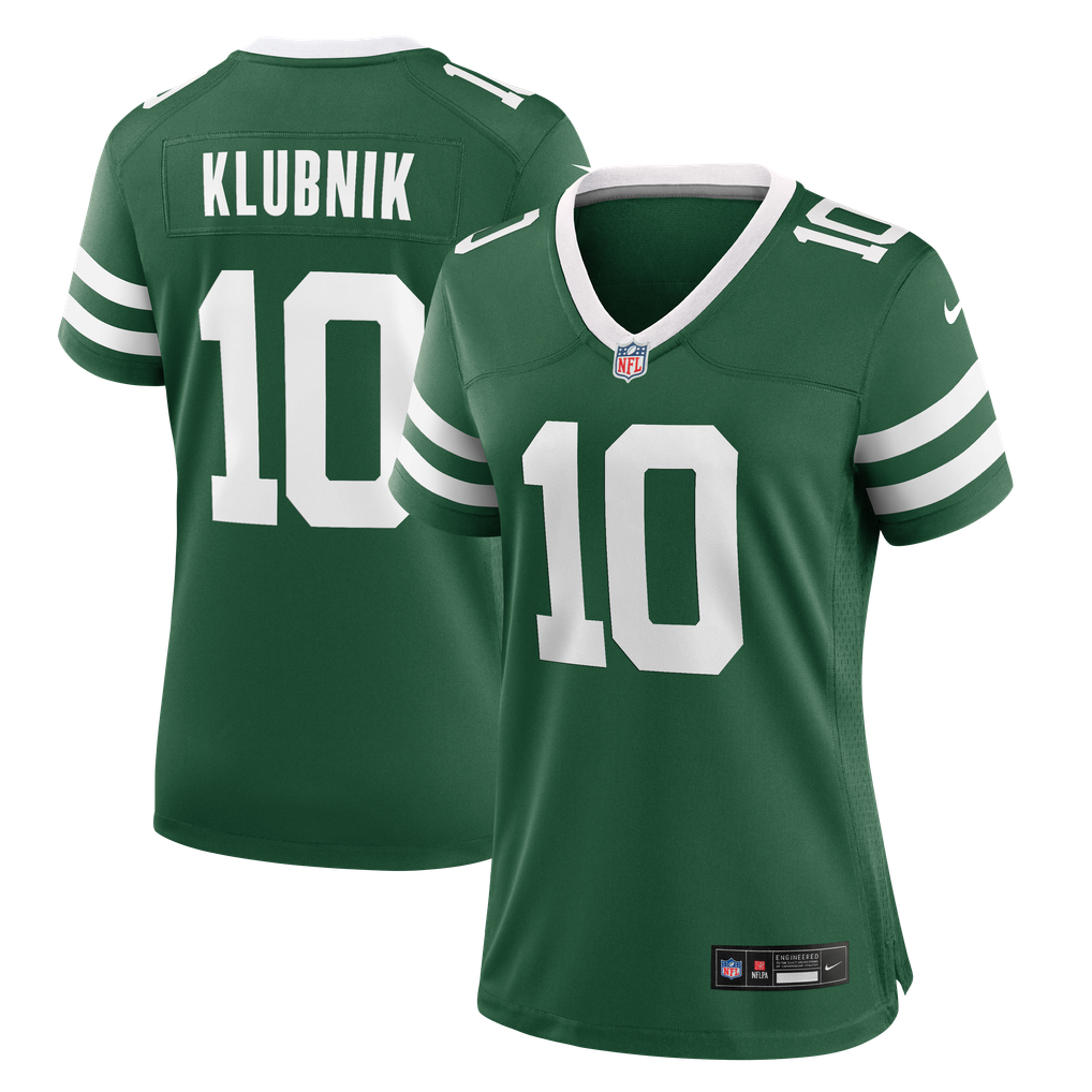 Women's New York Jets Cade Klubnik Nike Legacy Green Team Game Jersey - Image 2
