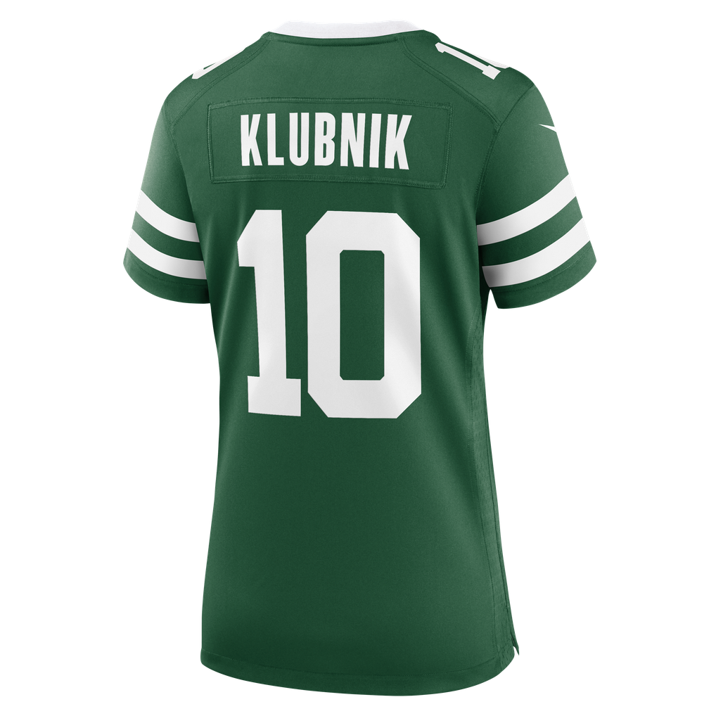 Women's New York Jets Cade Klubnik Nike Legacy Green Team Game Jersey - Image 8