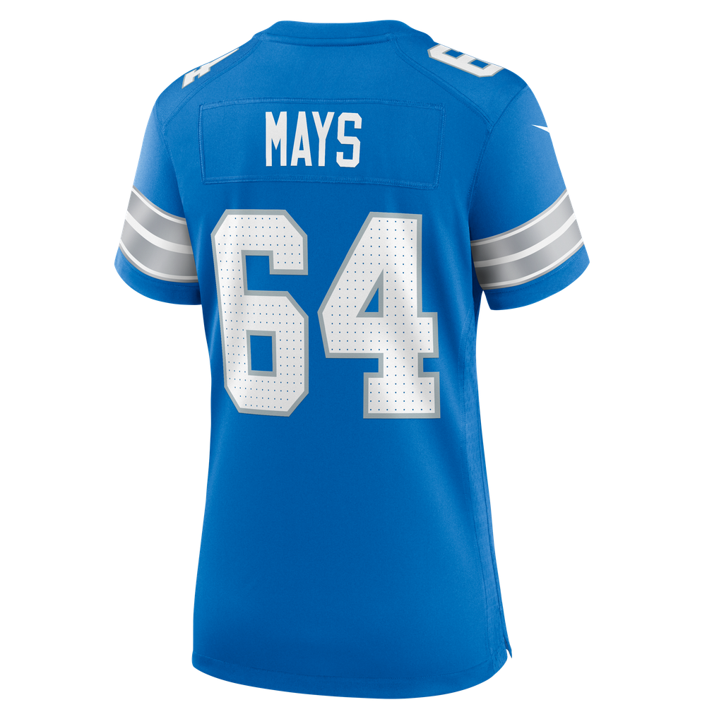 Women's Detroit Lions Cade Mays Nike  Blue Team Game Jersey - Image 4