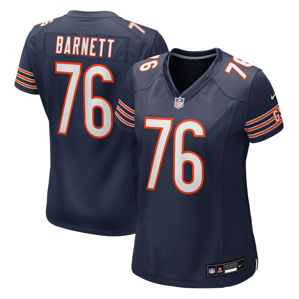 Women's Chicago Bears Caden Barnett Nike Navy Team Game Jersey - Image 1