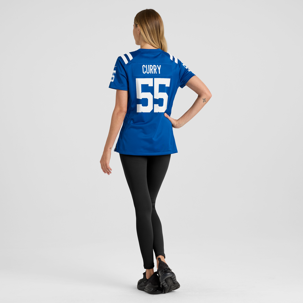 Women's Indianapolis Colts Caden Curry Nike Royal Team Game Jersey - Image 4