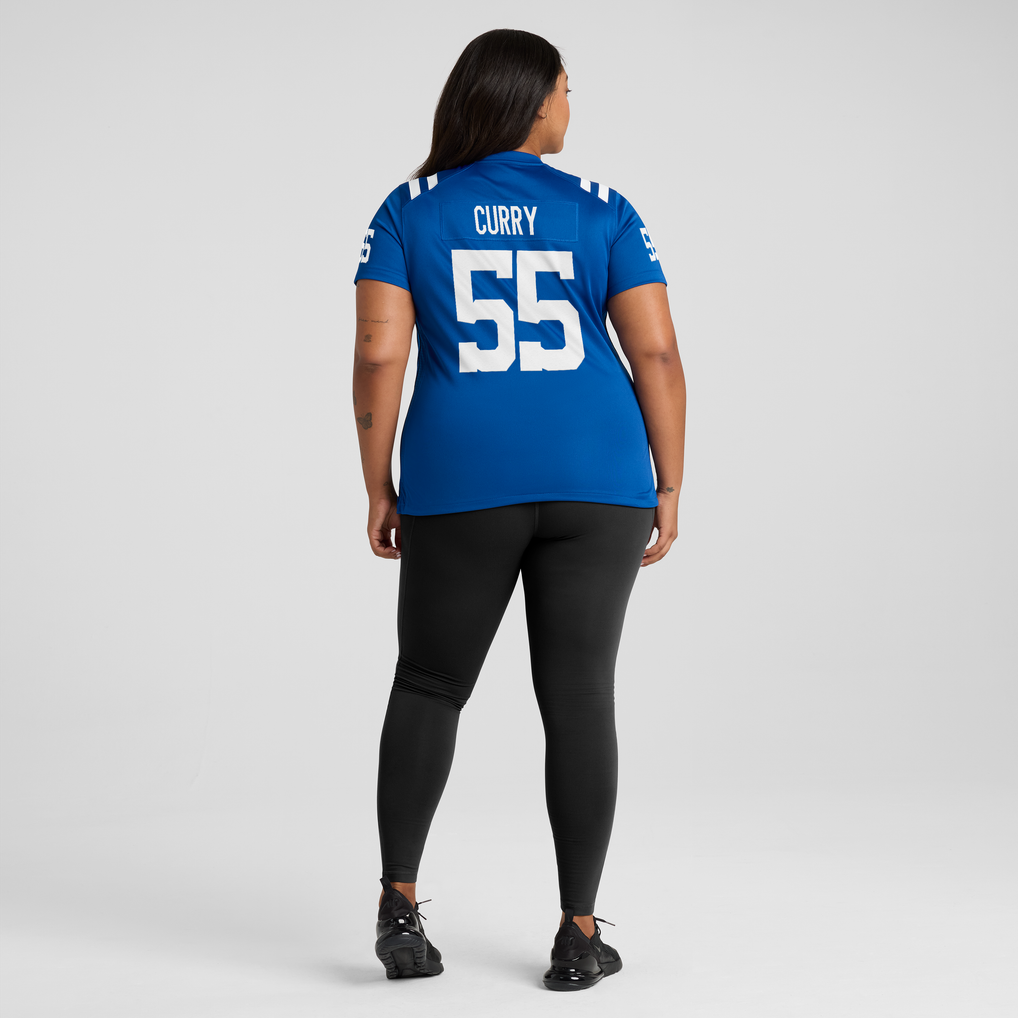 Women's Indianapolis Colts Caden Curry Nike Royal Team Game Jersey - Image 6