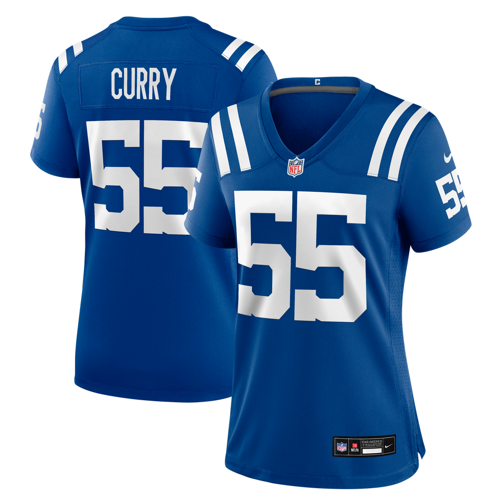 Women's Indianapolis Colts Caden Curry Nike Royal Team Game Jersey - Image 1