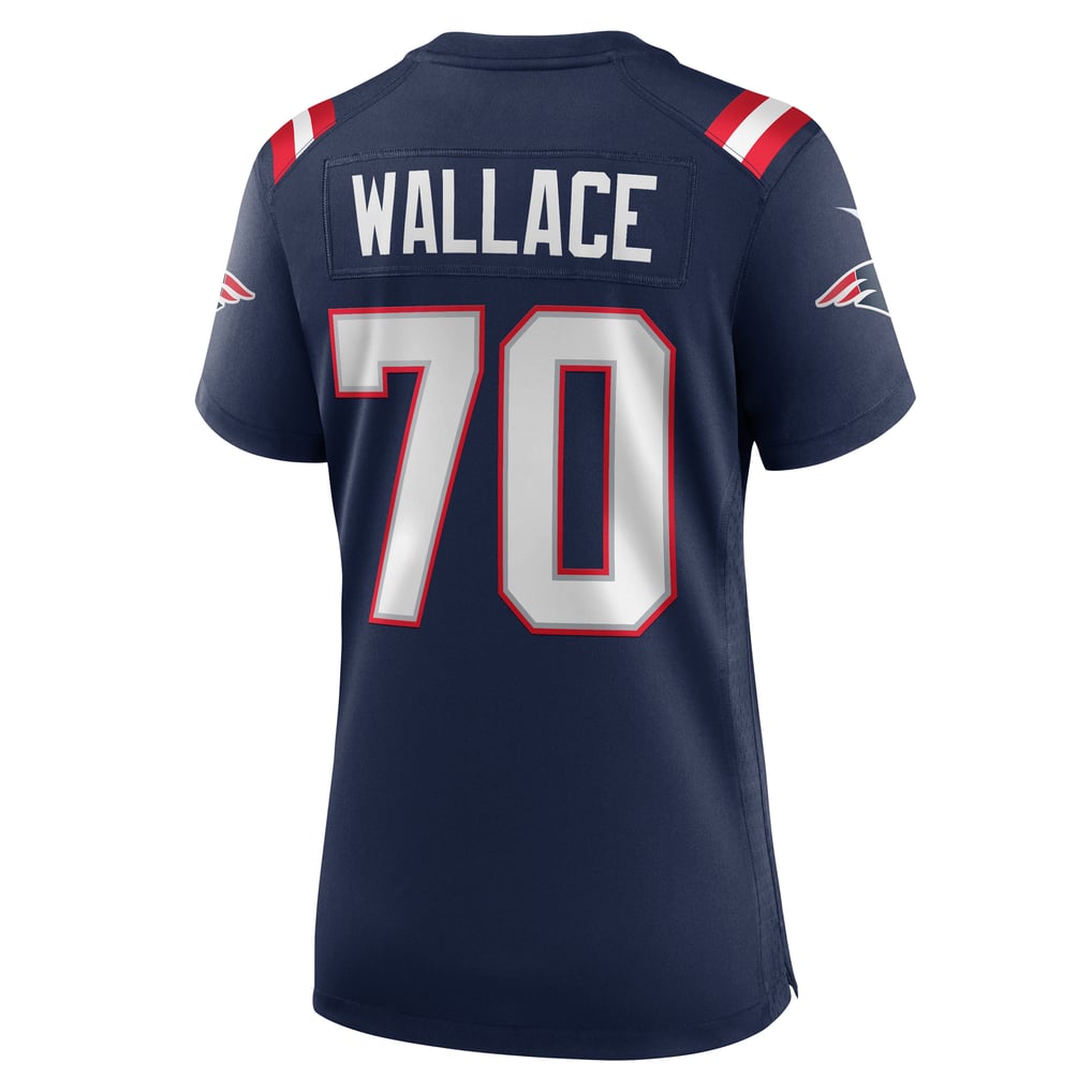 Women's New England Patriots Caedan Wallace Nike Navy Game Jersey - Image 4