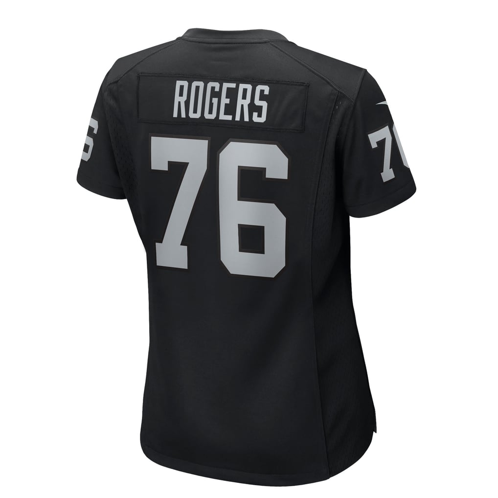 Women's Las Vegas Raiders Caleb Rogers Nike  Black Team Game Jersey - Image 4