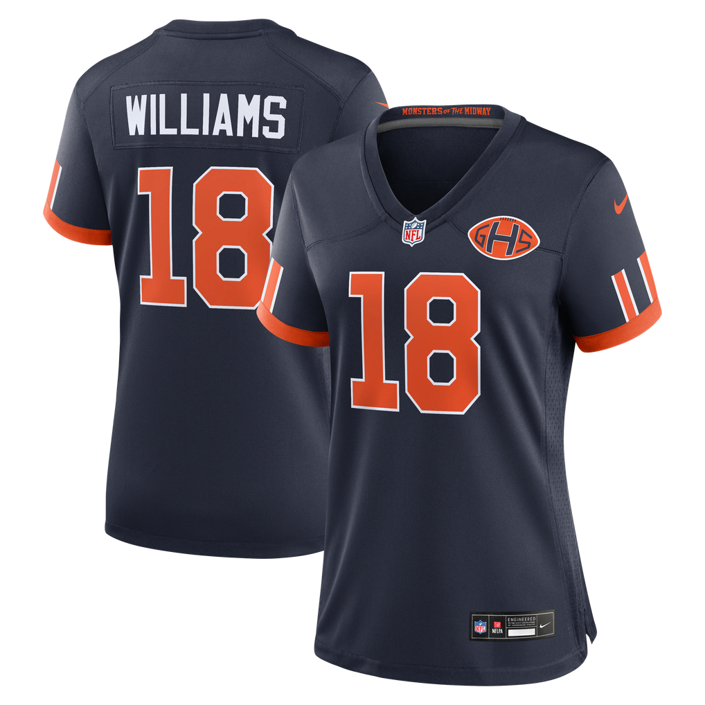 Women's Chicago Bears Caleb Williams Nike Navy 2026 Rivalries Collection Game Jersey - Image 2