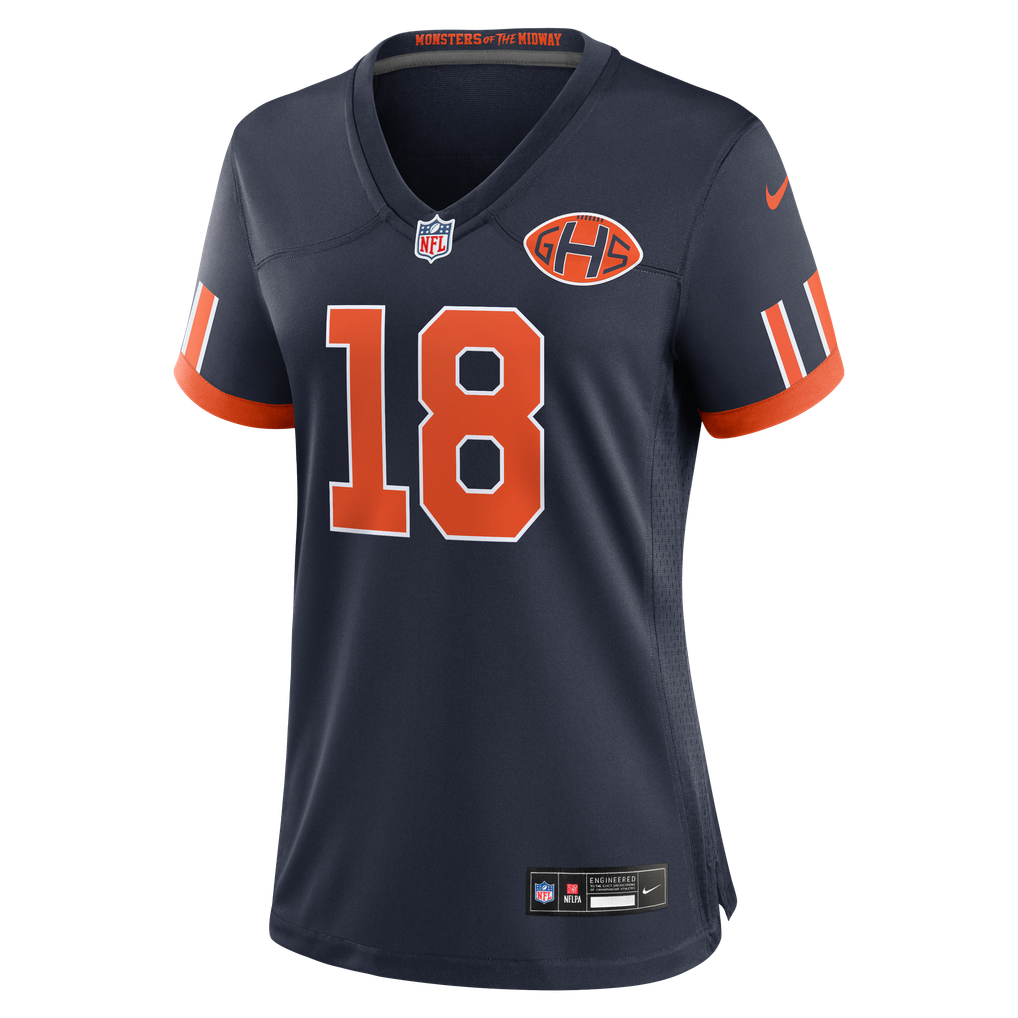 Women's Chicago Bears Caleb Williams Nike Navy 2026 Rivalries Collection Game Jersey - Image 3