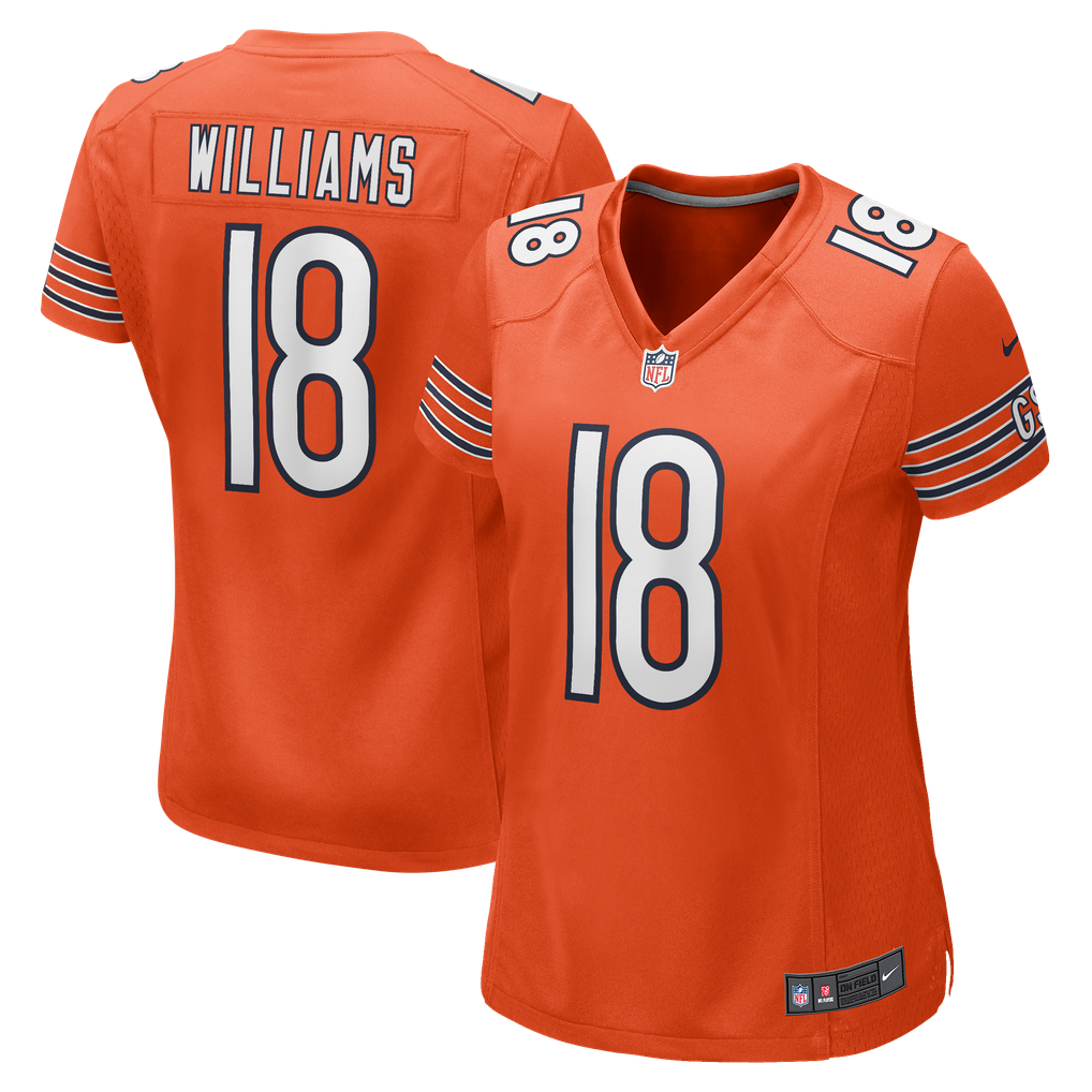 Women's Chicago Bears Caleb Williams Nike Orange Alternate Game Jersey - Image 2